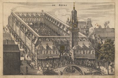 La Borsa di Amsterdam, inizio XVII sec. da Unbekannt