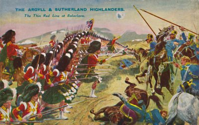 Gli Argyll & Sutherland Highlanders. La Sottile Linea Rossa a Balaclava, 1854, 1939 da Unbekannt