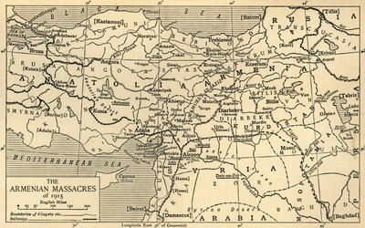 I massacri armeni del 1915, Prima Guerra Mondiale, c1920 da Unbekannt