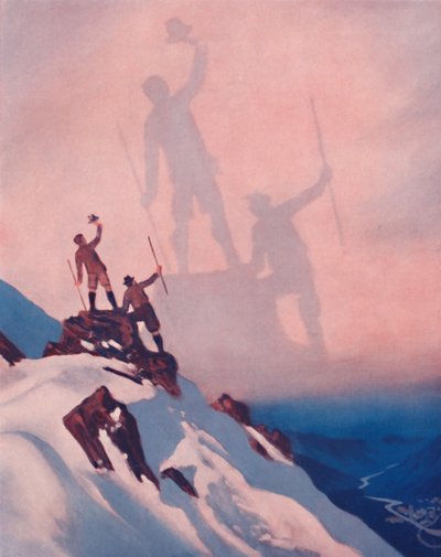 Lo spettro impressionante del Brocken, 1935 da Unbekannt