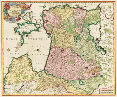 Il Mar Baltico Da: Ducatuum Livoniae et Curlandiae Nova Tabula, 1705 da Unbekannt