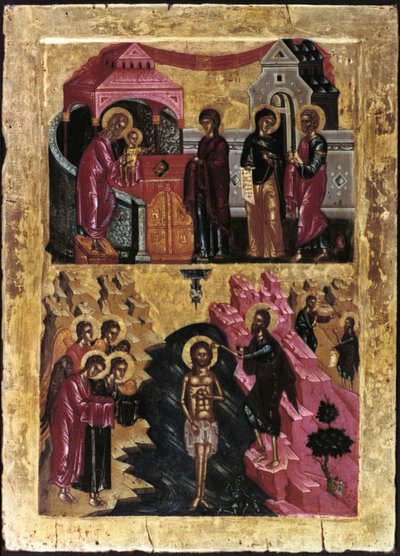 Il battesimo di Cristo, XVI secolo da Unbekannt