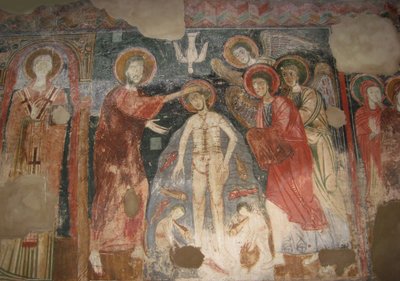 Il battesimo di Cristo, ca 950 da Unbekannt
