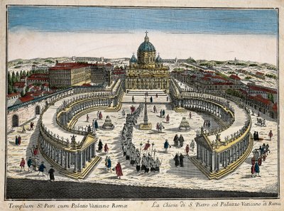 La Basilica e Piazza San Pietro in Vaticano da Unbekannt