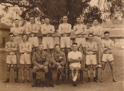 La squadra di pugilato del battaglione del Primo Battaglione, Il Reggimento Reale del Kent Occidentale. Poona da Unbekannt