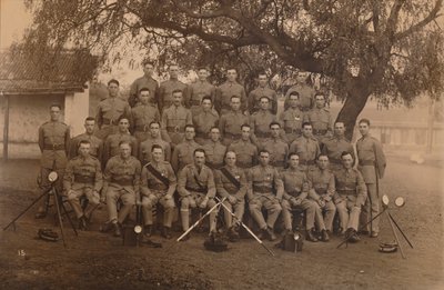 I segnalatori del battaglione del primo battaglione, il reggimento reale del Kent occidentale. Poona da Unbekannt