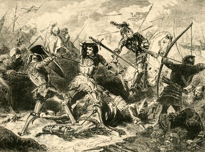 La battaglia di Agincourt, 1415, 1890 da Unbekannt