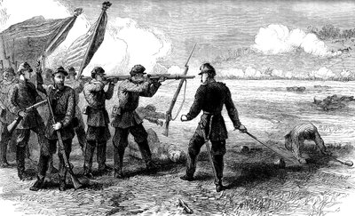 La battaglia di Bull Run, Virginia, 1861 da Unbekannt