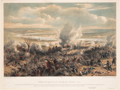 La battaglia di Calafat, gennaio 1854 da Unbekannt