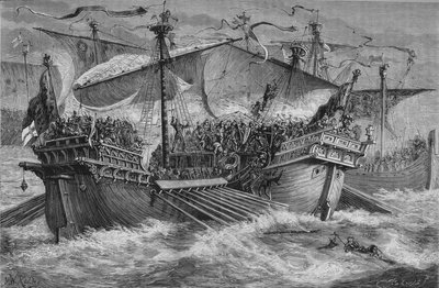 La battaglia di Dover, 24 agosto 1217 da Unbekannt