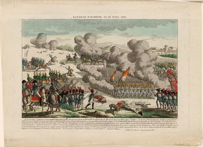 La battaglia di Eggmühl del 22 aprile 1809, ca 1809 da Unbekannt