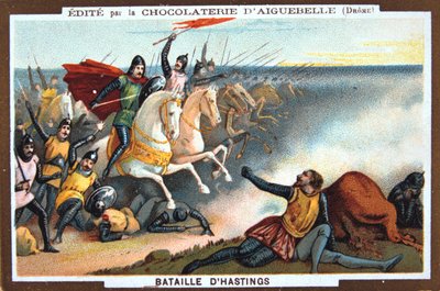 La battaglia di Hastings, 1066, XIX secolo da Unbekannt