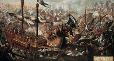 La Battaglia di Lepanto da Unbekannt