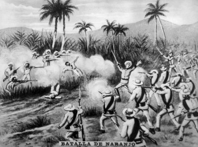 La battaglia di Naranjo, 1874, anni 1920 da Unbekannt