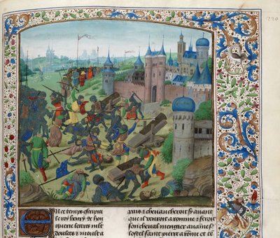 La battaglia di Nicopoli del 25 settembre 1396, ca 1470-1475 da Unbekannt