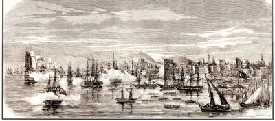 La battaglia di Sinop del 30 novembre 1853 da Unbekannt