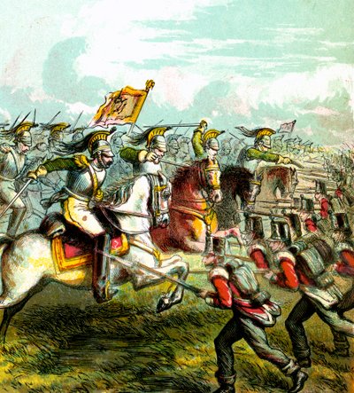 La battaglia di Waterloo, 1815, c1850s da Unbekannt