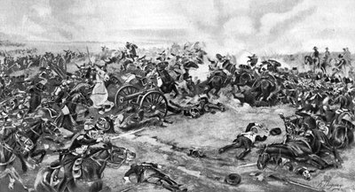 La battaglia di Waterloo, combattuta il 18 giugno 1815, 1910 da Unbekannt