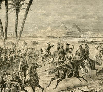 La battaglia delle piramidi, 1798 da Unbekannt