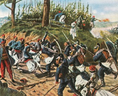 I bavaresi a Weissenburg, 4 agosto 1870, 1936 da Unbekannt