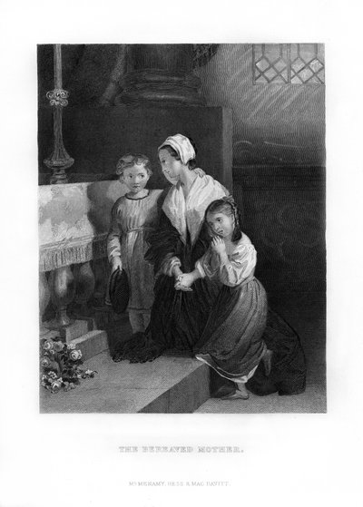 La madre in lutto, 1872 da Unbekannt