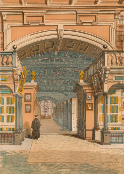 Biblioteca Bodleiana, Oxford, c1845, 1864 da Unbekannt