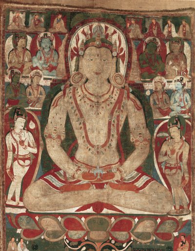 Il Buddha Amitayus assistito dai Bodhisattva da Unbekannt