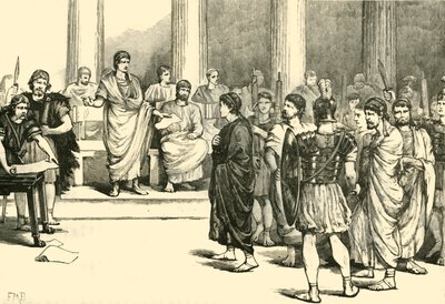 I cospiratori caitlinari davanti al Senato, 1890 da Unbekannt