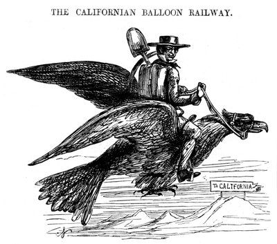 La ferrovia a pallone californiana, un modo nuovo di viaggiare verso la corsa all