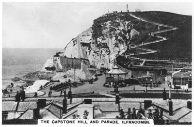 Capstone Hill e parata, Ilfracombe, 1936 da Unbekannt