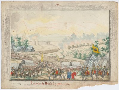 La cattura della fortezza di Brailov il 7 giugno 1828 da Unbekannt