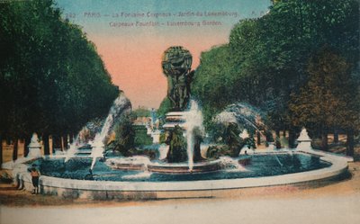 La Fontana Carpeaux - Jardin du Luxembourg, Parigi, c1920 da Unbekannt