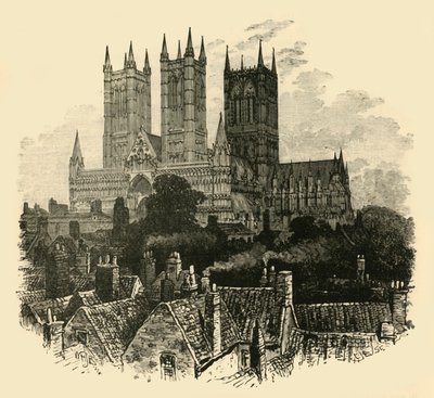 La cattedrale, da sud-ovest, 1898 da Unbekannt