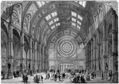 La Sala Centrale, Alexandra Palace, Londra, 1875 da Unbekannt