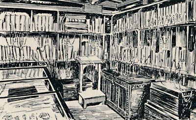 La Biblioteca Incatenata a Wimborne, 1929 da Unbekannt