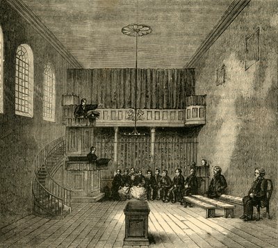 La cappella a Newgate, c1872 da Unbekannt