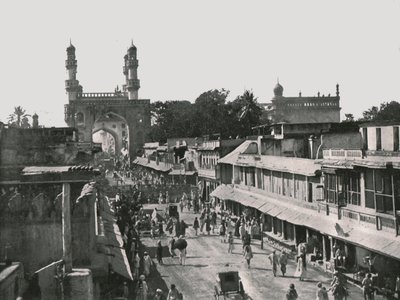 Il Char Minar, Hyderabad, India, 1895 da Unbekannt