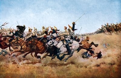 La carica dei corazzieri a Rezonville, 1870 da Unbekannt