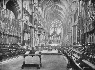 Il coro, Cattedrale di Lincoln da Unbekannt
