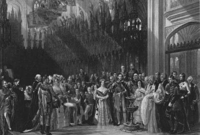 Il battesimo del Principe di Galles, 25 gennaio 1842, 1901 da Unbekannt