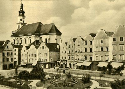 La chiesa di San Giorgio, Schärding am Inn, Alta Austria, c1935 da Unbekannt