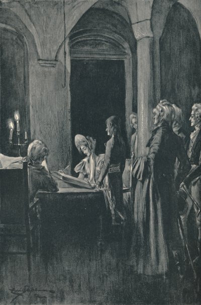 Il matrimonio civile di Napoleone e Giuseppina, 9 marzo 1796 da Unbekannt