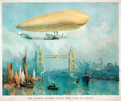 Il volo del Clement-Bayard da Parigi a Londra, c. 1908 da Unbekannt