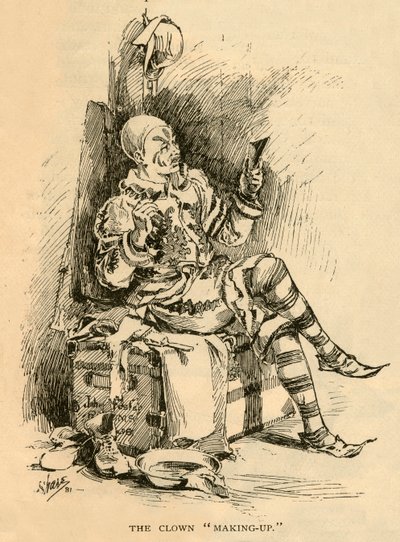 Il clown che si trucca, 1882 da Unbekannt