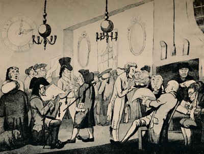 La sala del caffè a Lloyds da Unbekannt