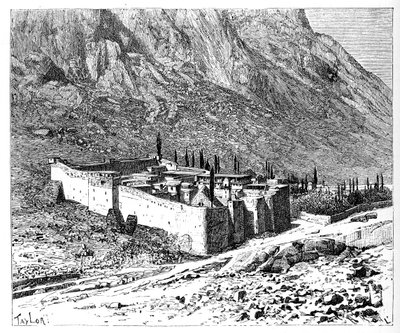 Il Convento di Santa Caterina, Monte Sinai, Egitto, 1895 da Unbekannt