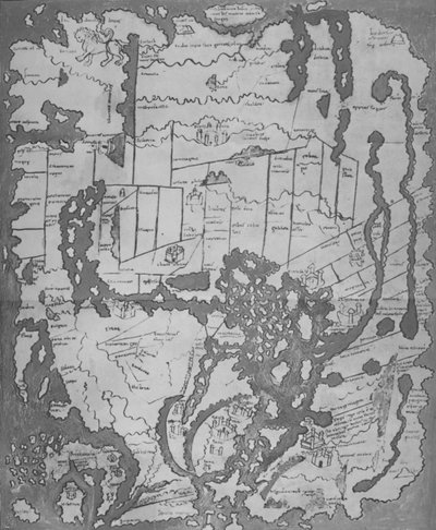 La Mappa Cottoniana o Anglo-Sassone MS Tib. BV da Unbekannt