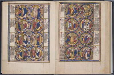 La Creazione. Bible moralisée Codex Vindobonensis 2554 da Unbekannt