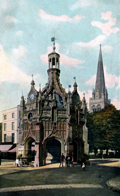 La Croce e la Cattedrale, Chichester, West Sussex, inizio XX secolo da Unbekannt