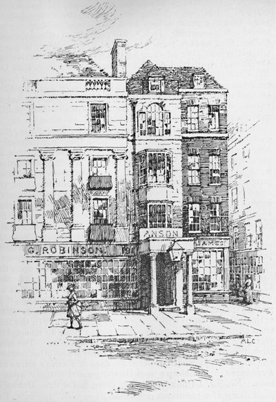 La taverna Crown and Anchor, 1907 da Unbekannt
